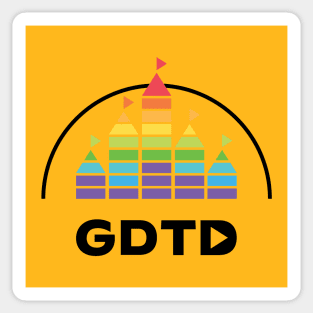 GDTD Castle (Black Text) Sticker